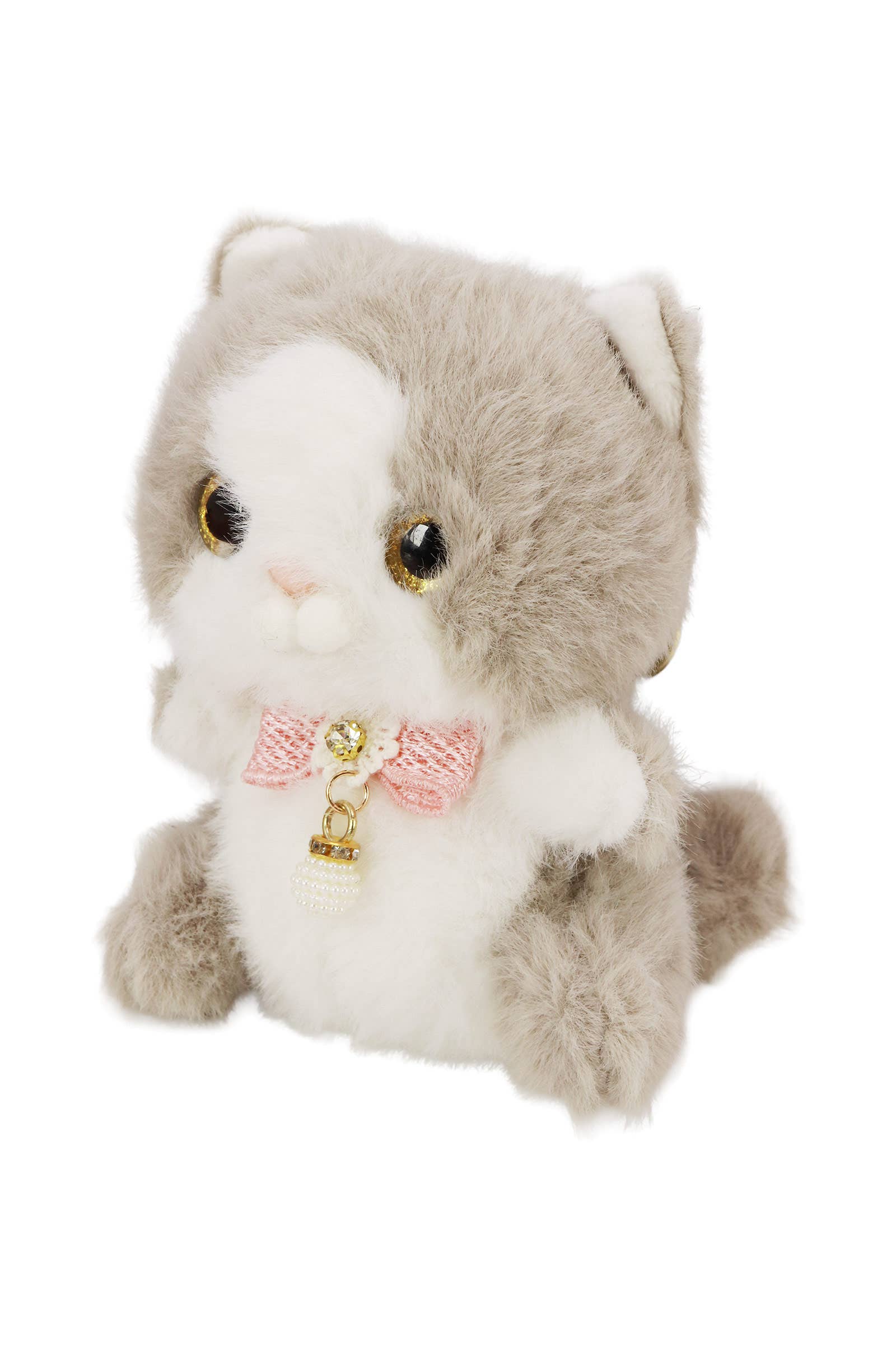 Posh Cute Kitty Cat Fuzzy Stuffed Key Chain