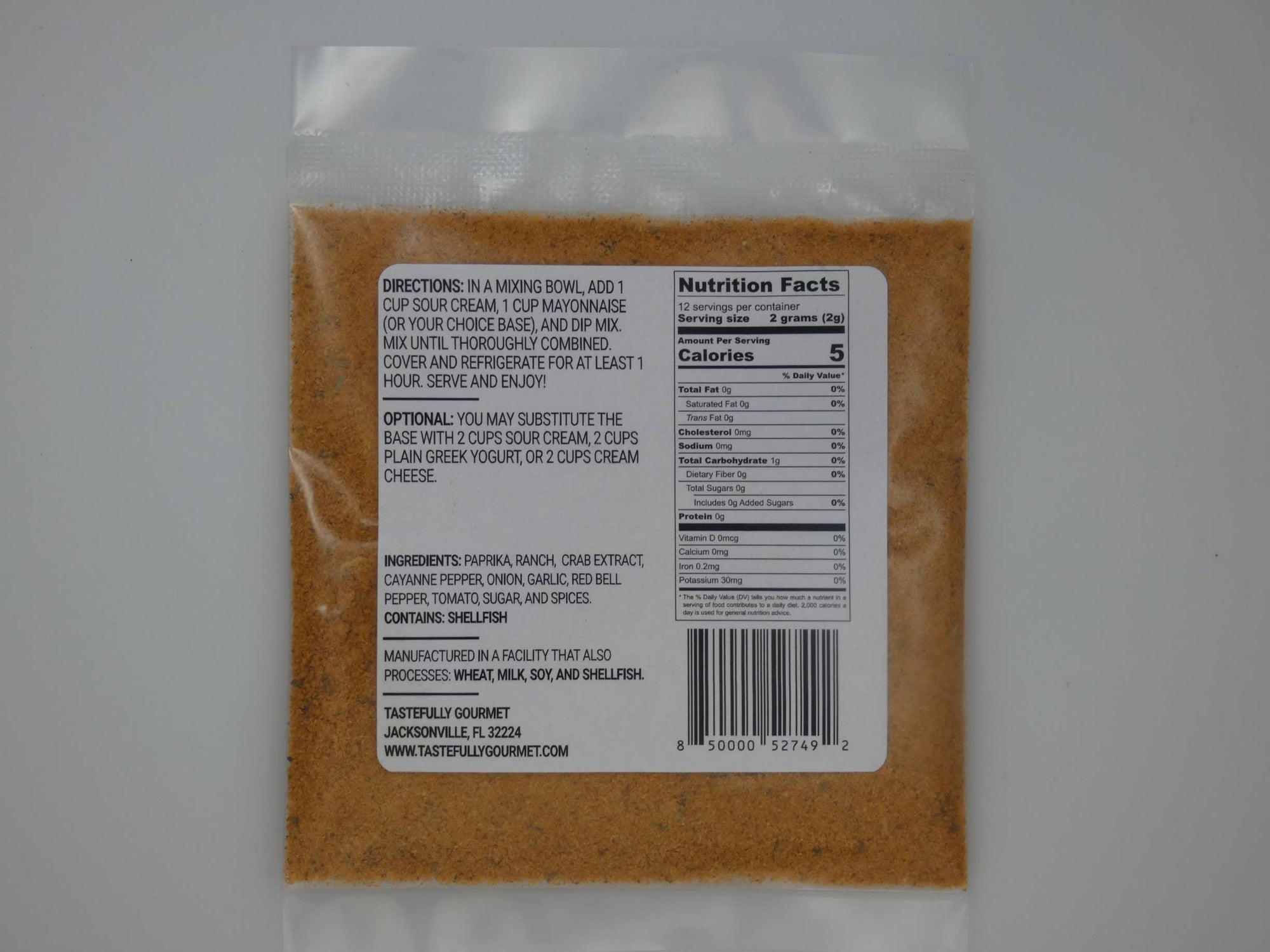 Cajun Ranch Dip Mix