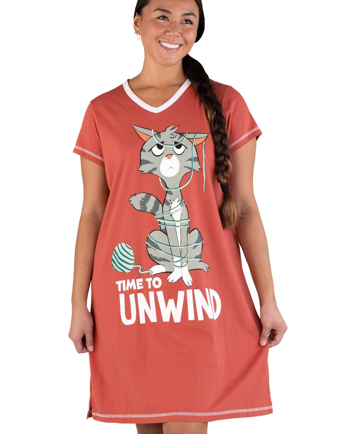 Unwind V-Neck Nightshirt