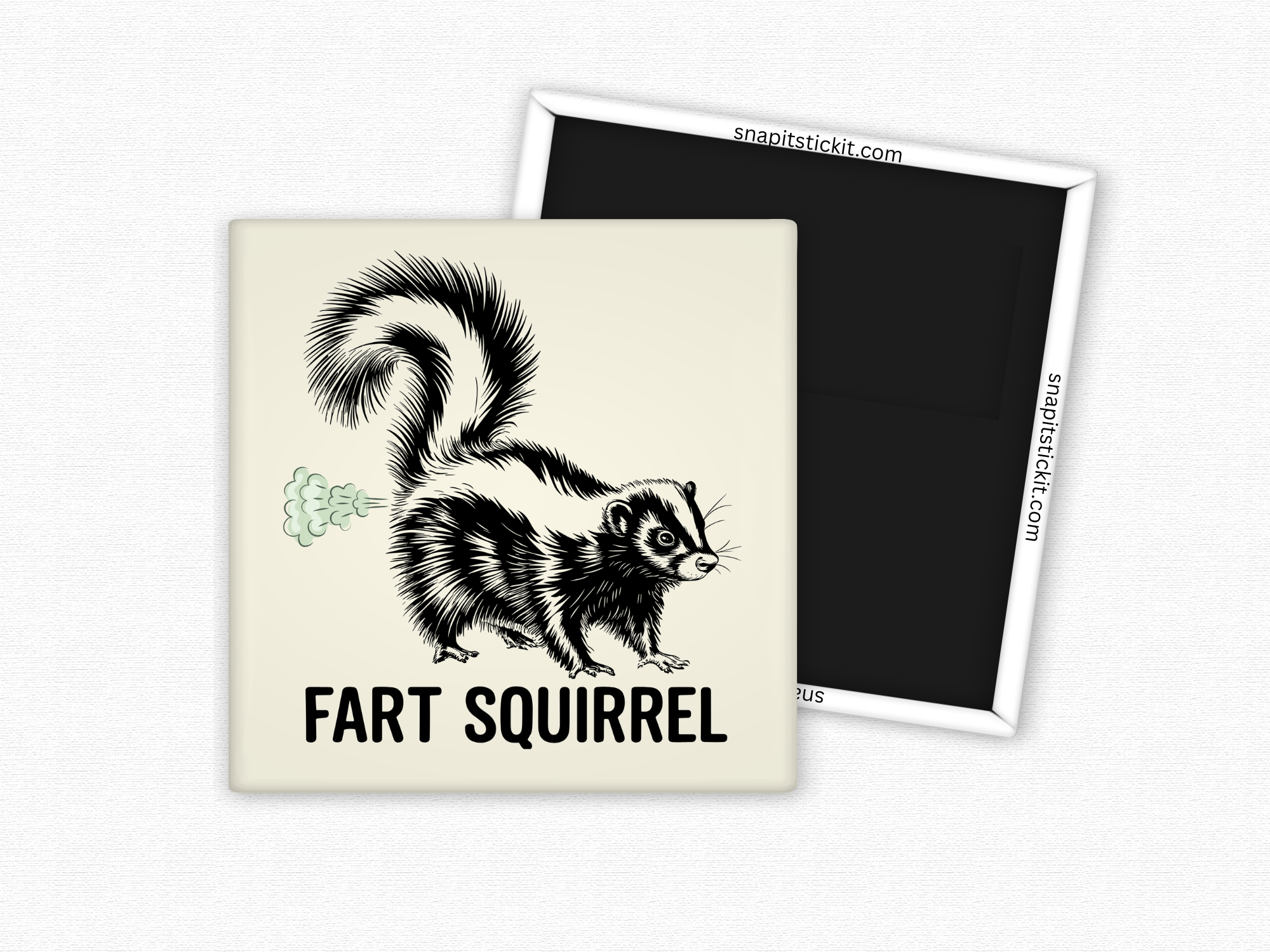 Fart Squirrel – Funny Skunk Magnet