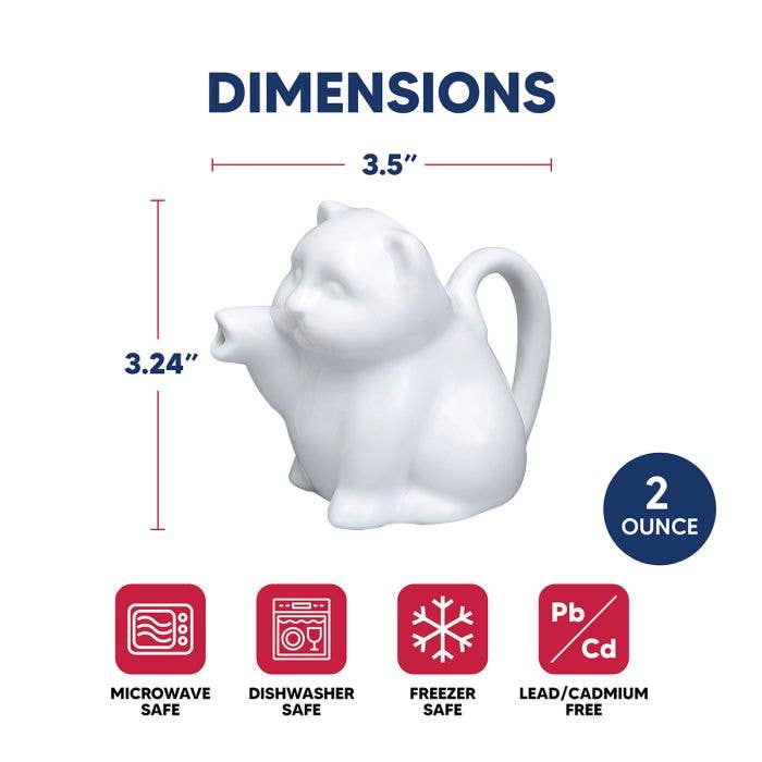 HIC Kitchen Cat Creamer, 2oz