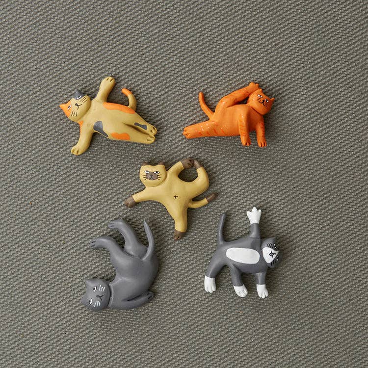 Cat Yoga Magnets