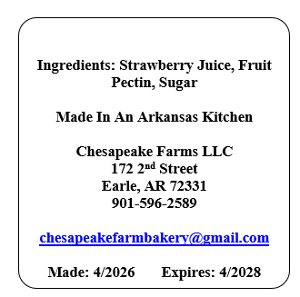 Arkansas Grown Small-batch Strawberry Jelly 8oz