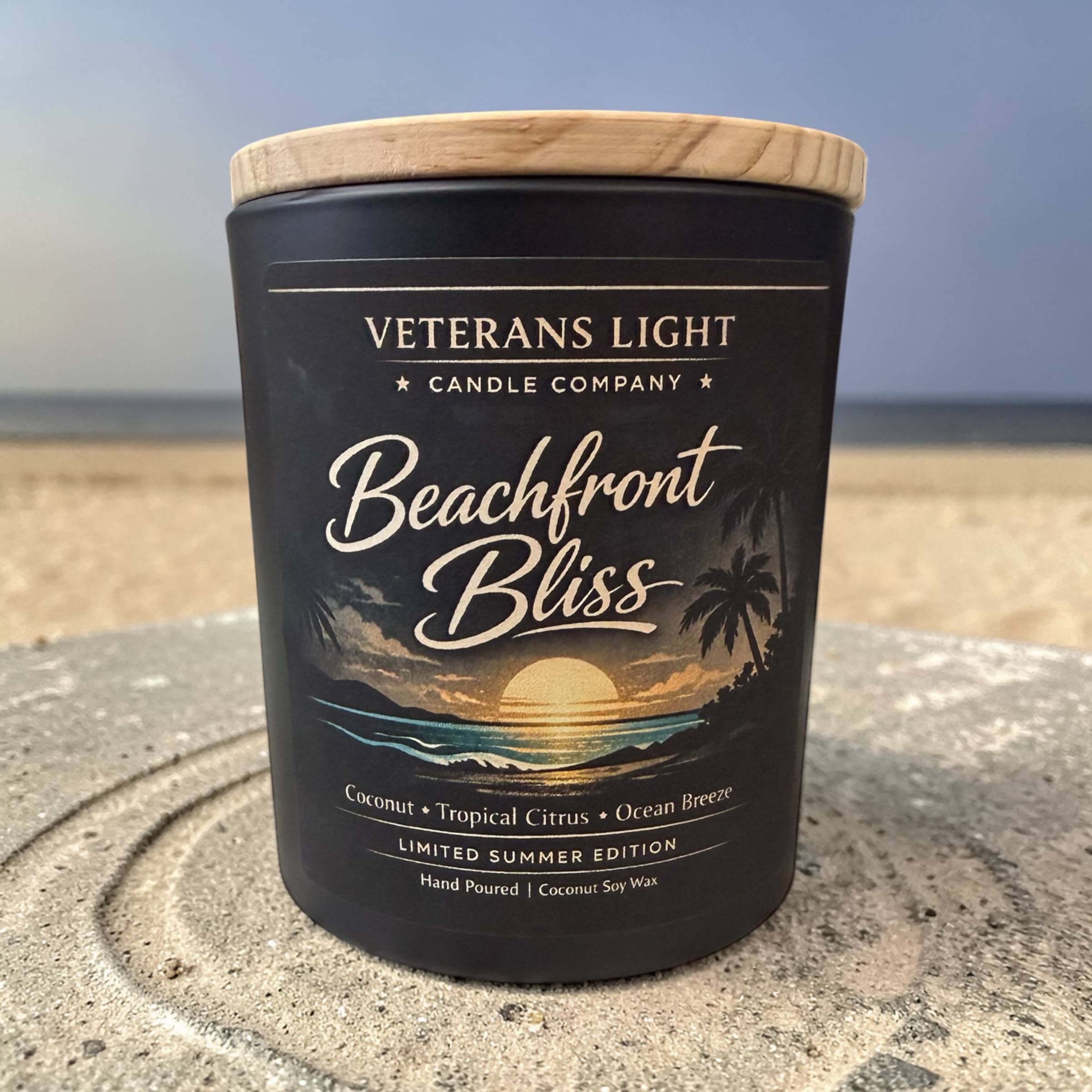 Veterans Light 10oz Candle - Beachfront Bliss