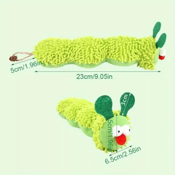 Plush Caterpillar Cat Toy
