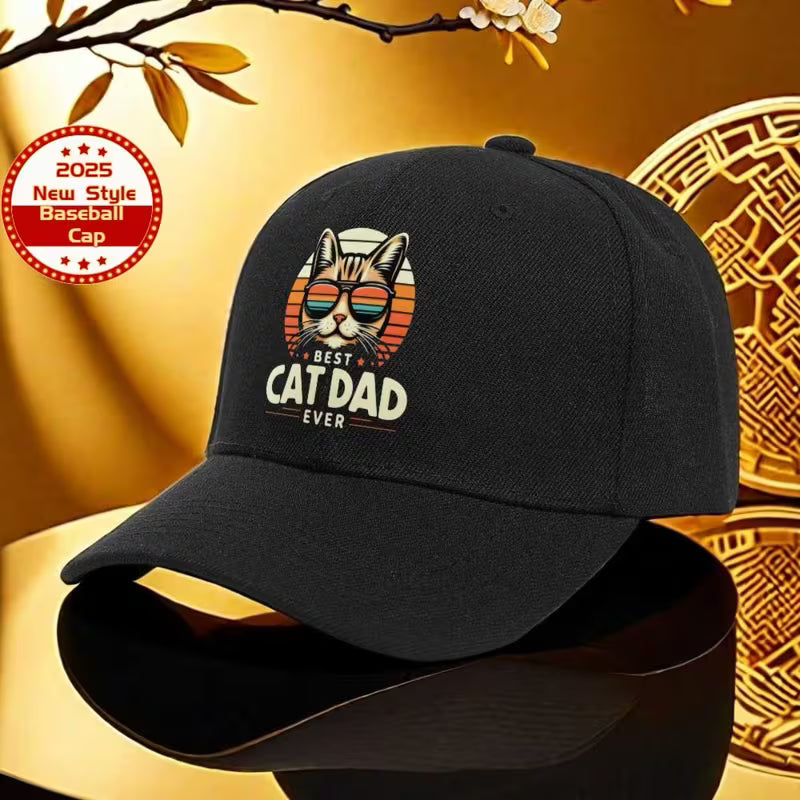 Best Cat Dad Ever Baseball Hat