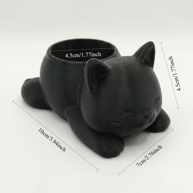 Mini Cat-Shaped Flower Pot