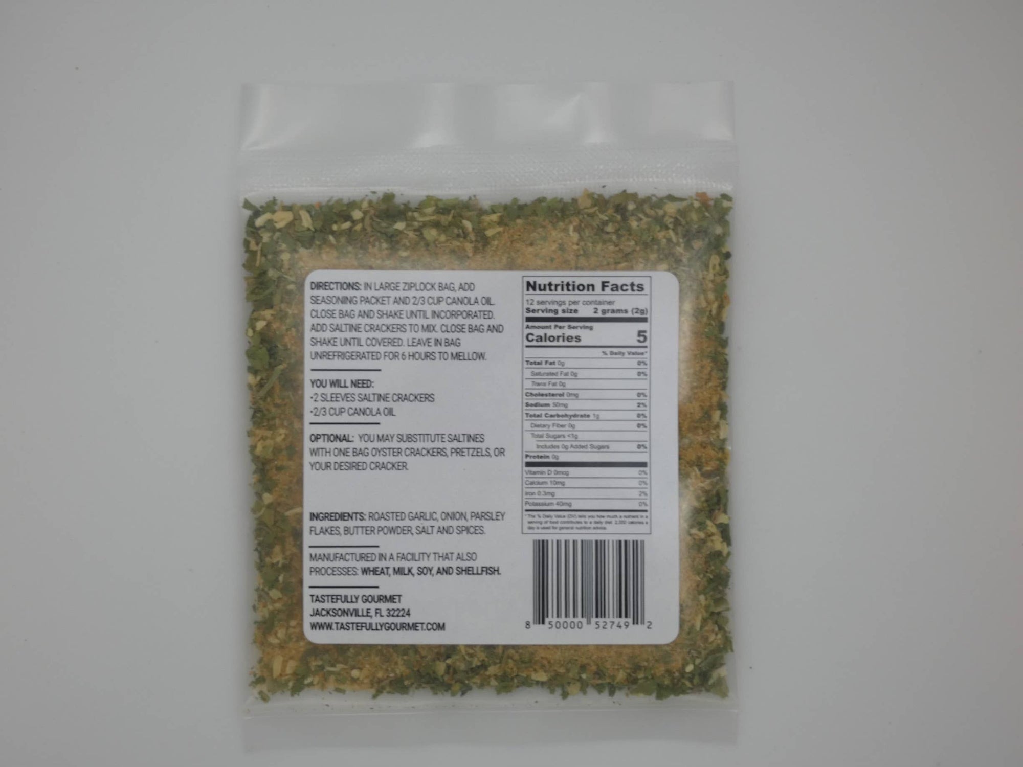Roasted Garlic Cracker Seasoning Mix