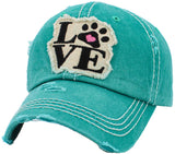 Paw Love Vintage Ballcap