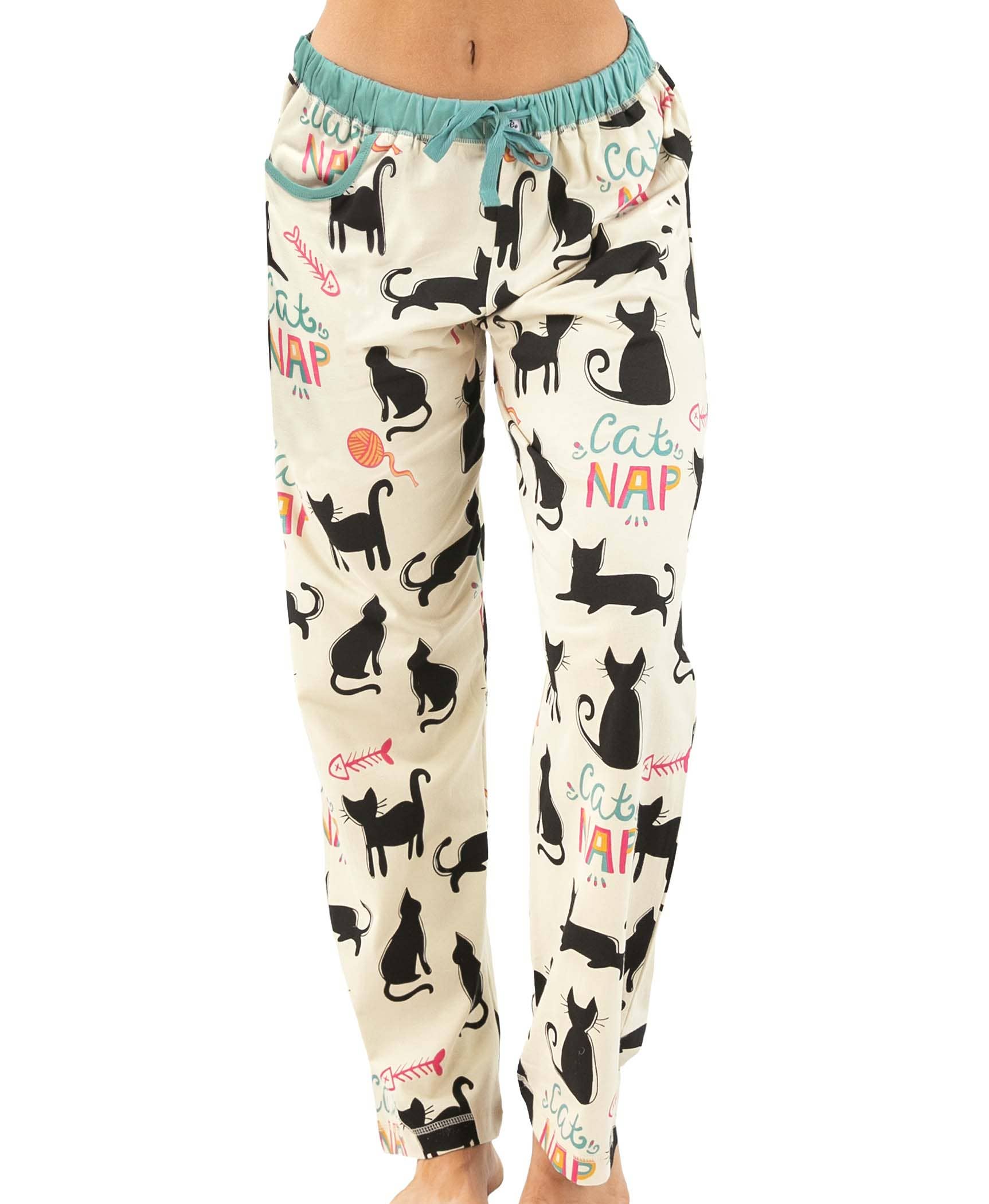 Cat Nap Blue Women's Pajama Pant