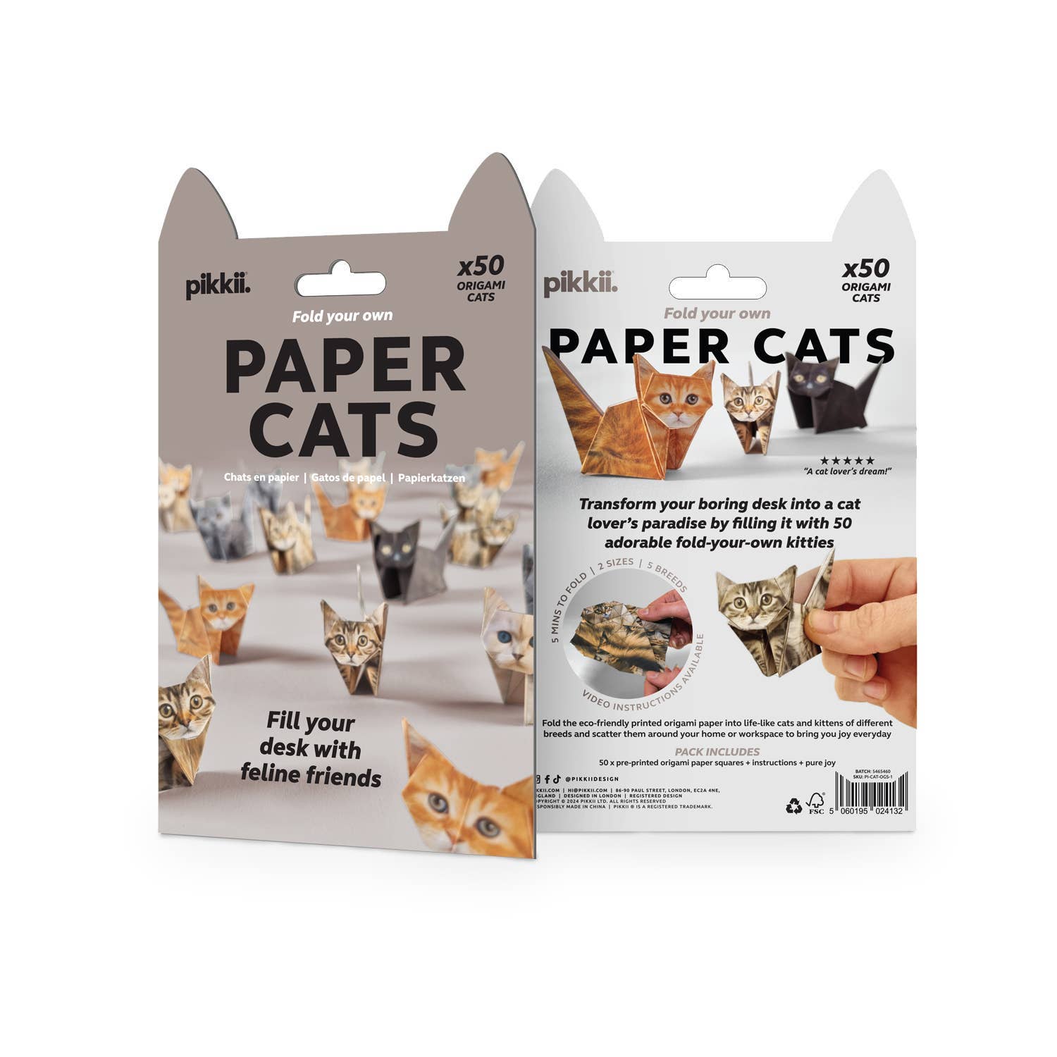 Paper Cats | Cute DIY Origami Kit