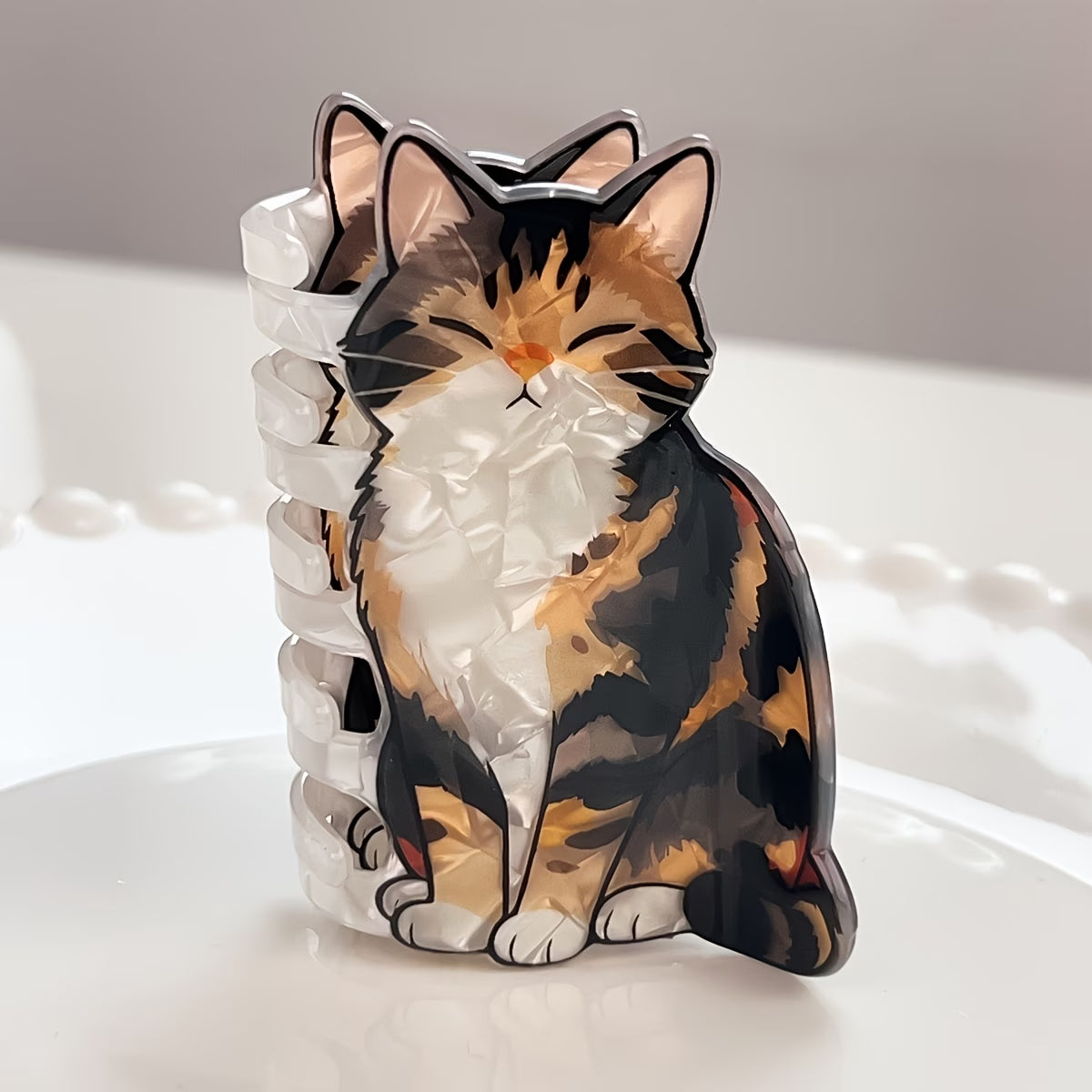 Calico Cat Claw Clip
