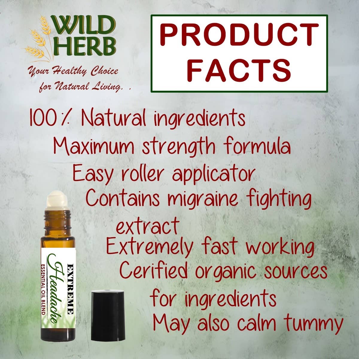 Extreme Headache Relief Essential Oils Roller