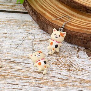 Calico Cat Earrings