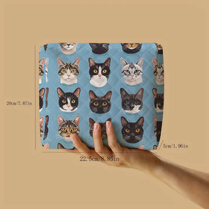 Multi Faces Kitty Large Quilted Toiletries Bag