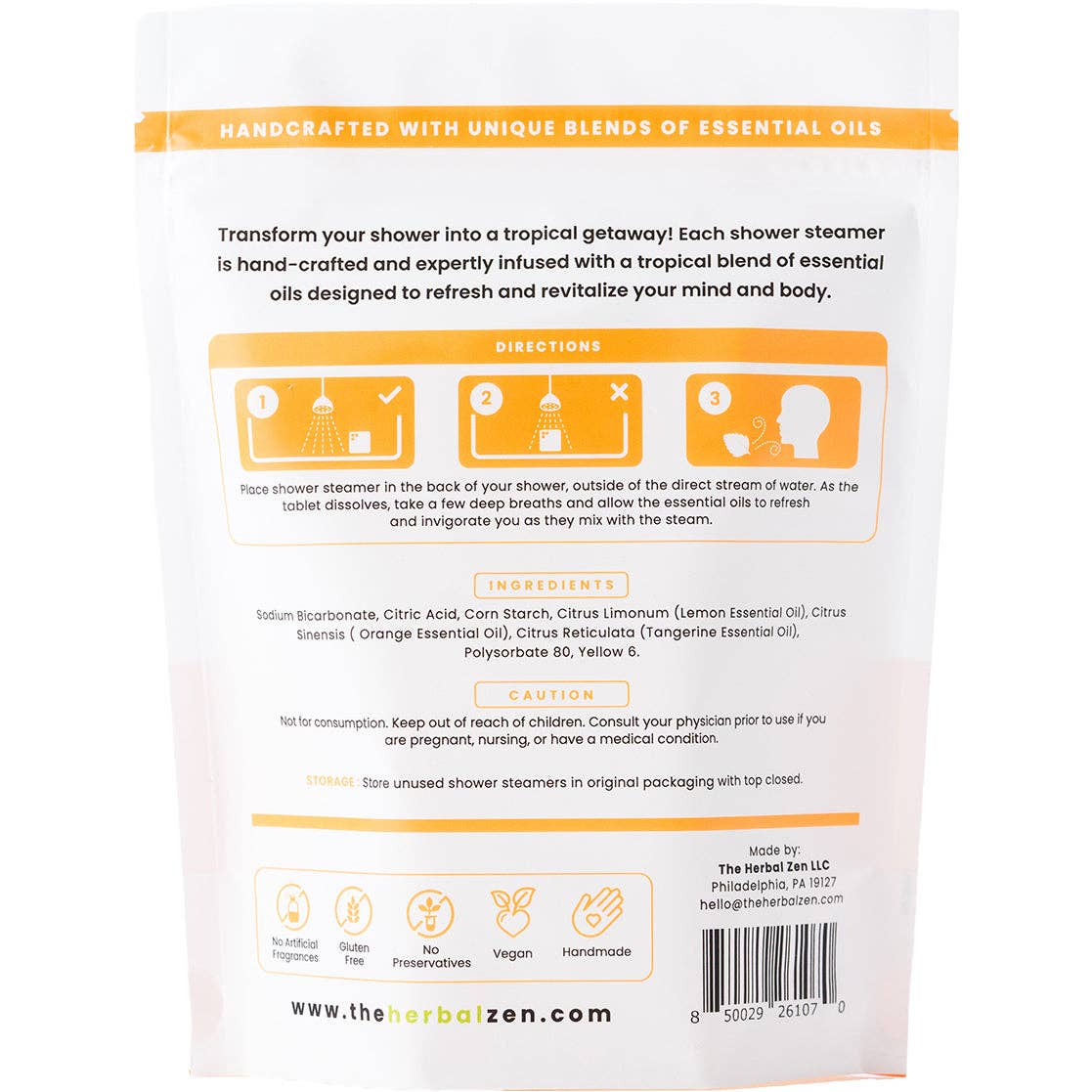 Tropical Refresh Aromatherapy Shower Steamers
