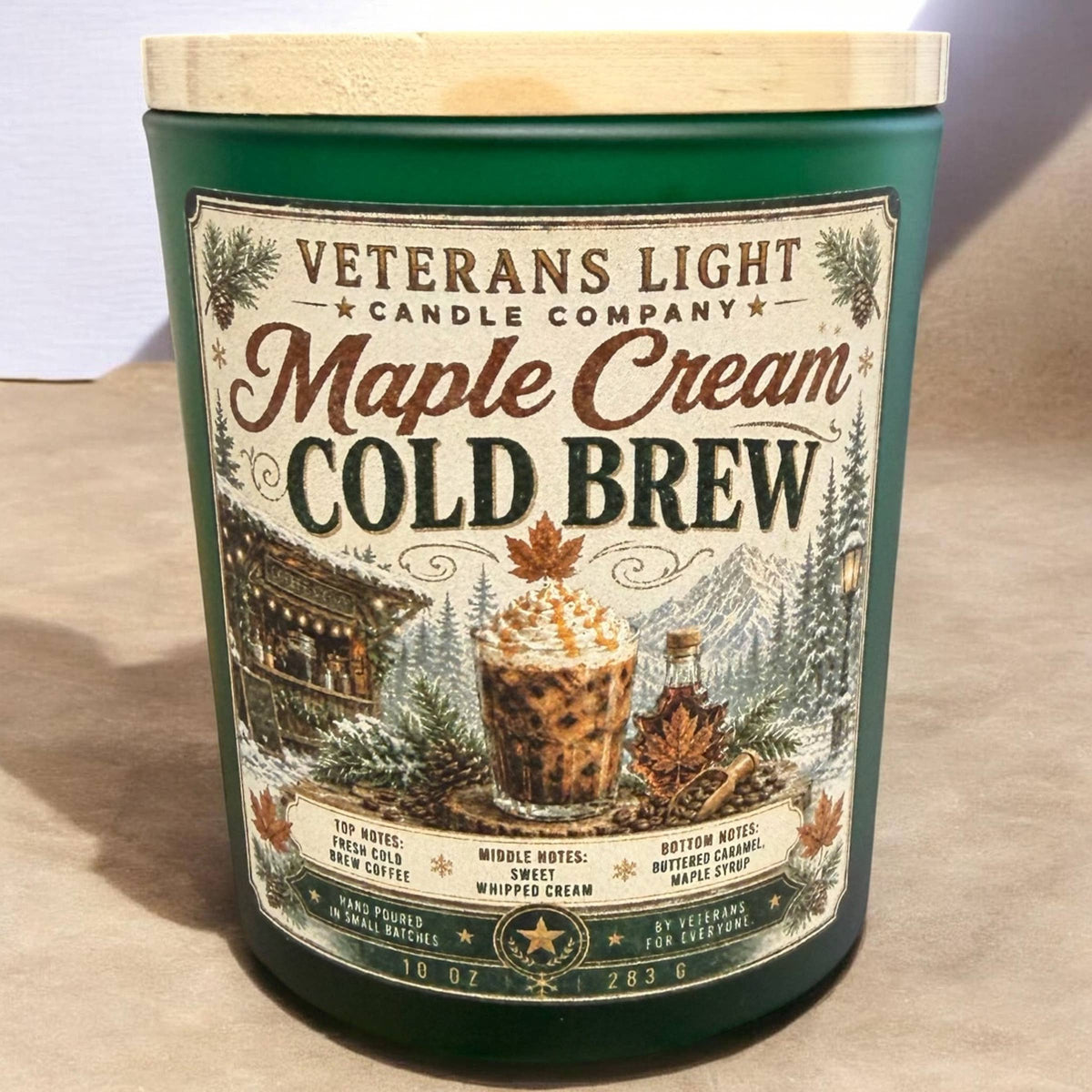 Maple Cream Cold Brew – Cold Brew Coffee,  Cream, Caramel: 10 oz – candle at the Feline Community Network gift shop