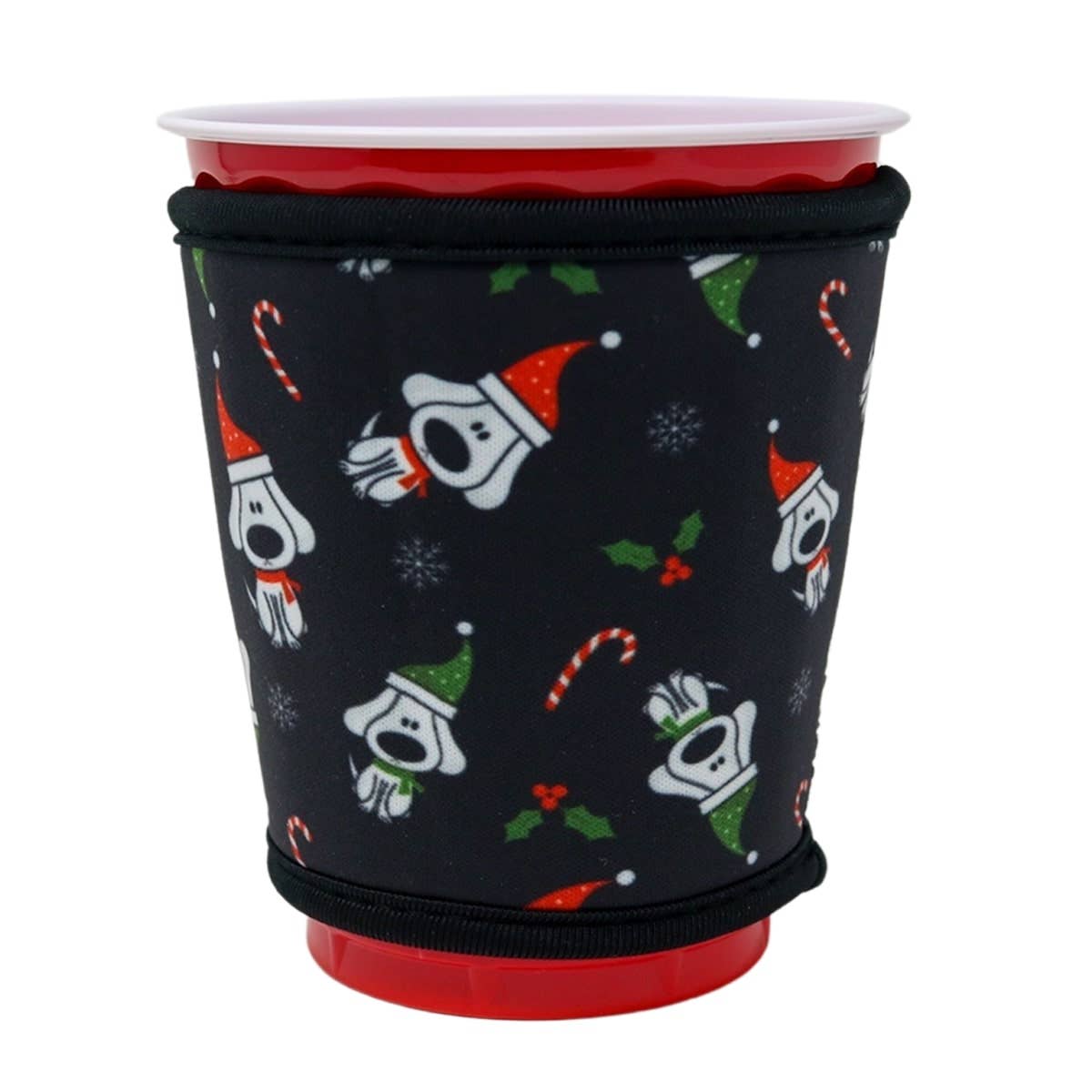 Christmas Brew Buddy Red Cup Sleeve Festive K-9