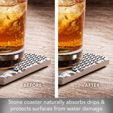 Better Life Absorbent Stone Tumbled Tile Coaster