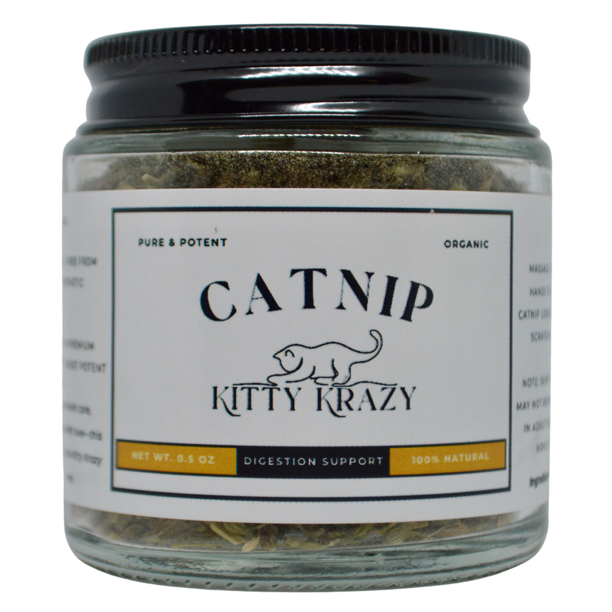 Kitty Krazy Digestion Support Top-Shelf Catnip Blend 0.5 OZ