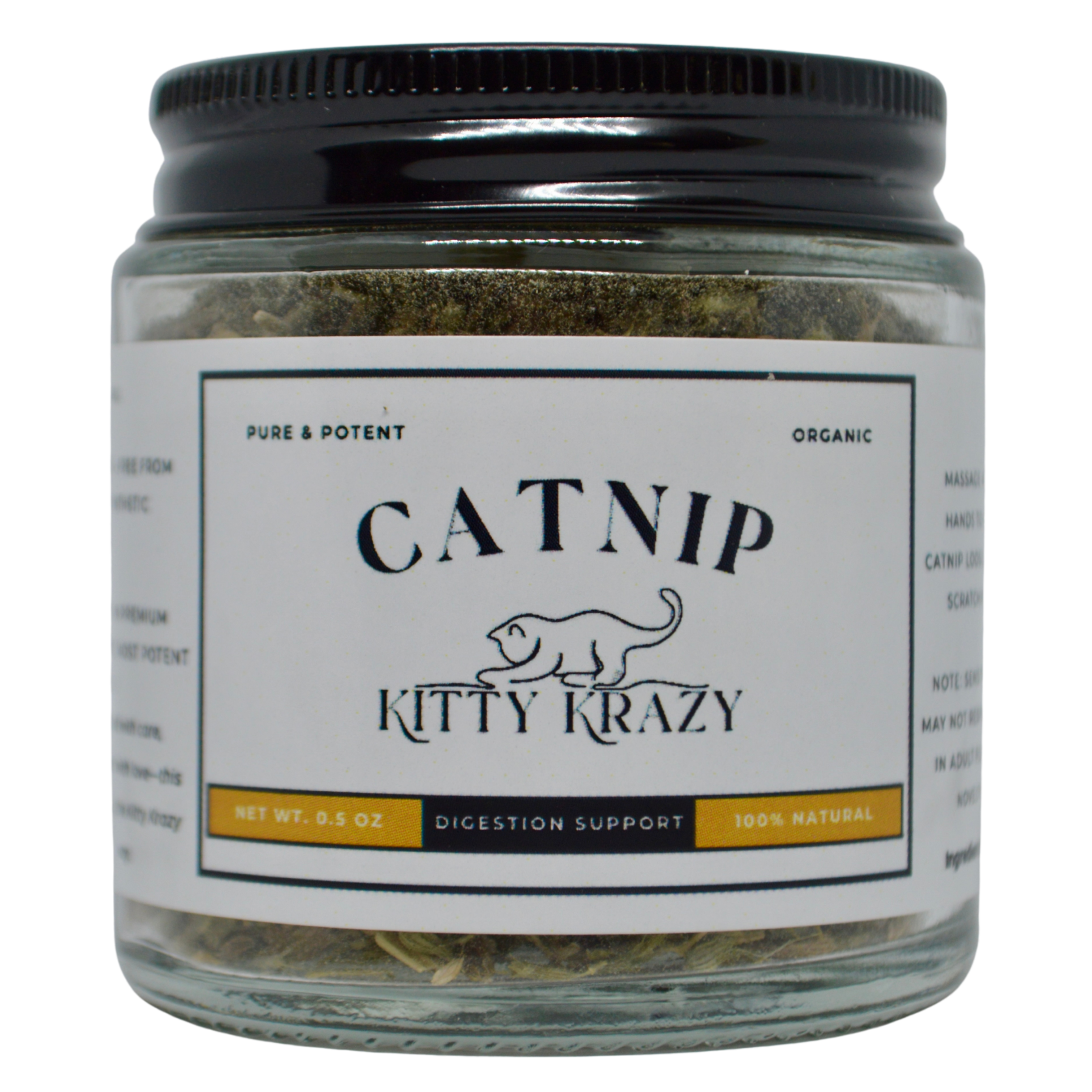 Kitty Krazy Digestion Support Top-Shelf Catnip Blend 0.5 OZ