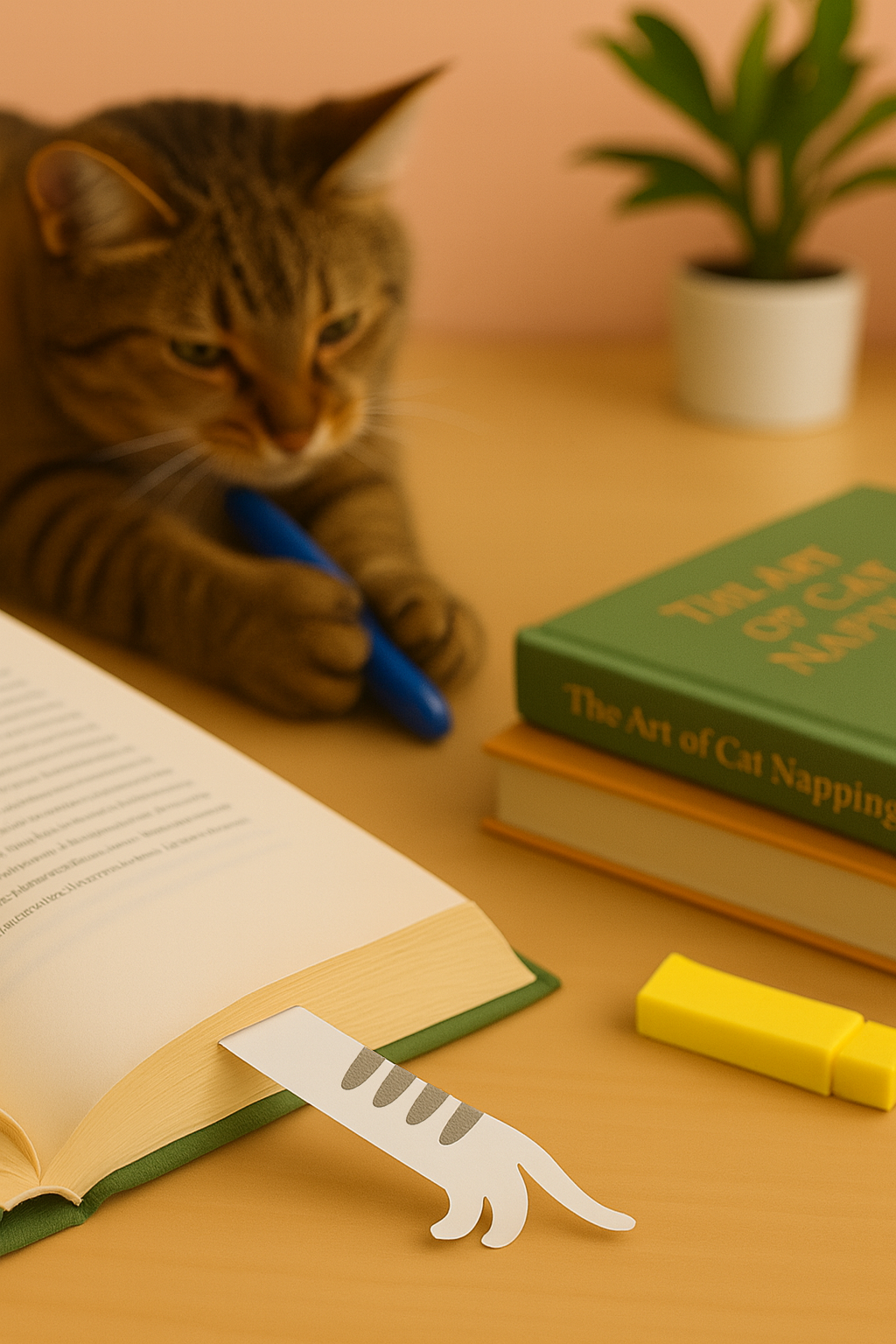4 Pack Cat Page Markers