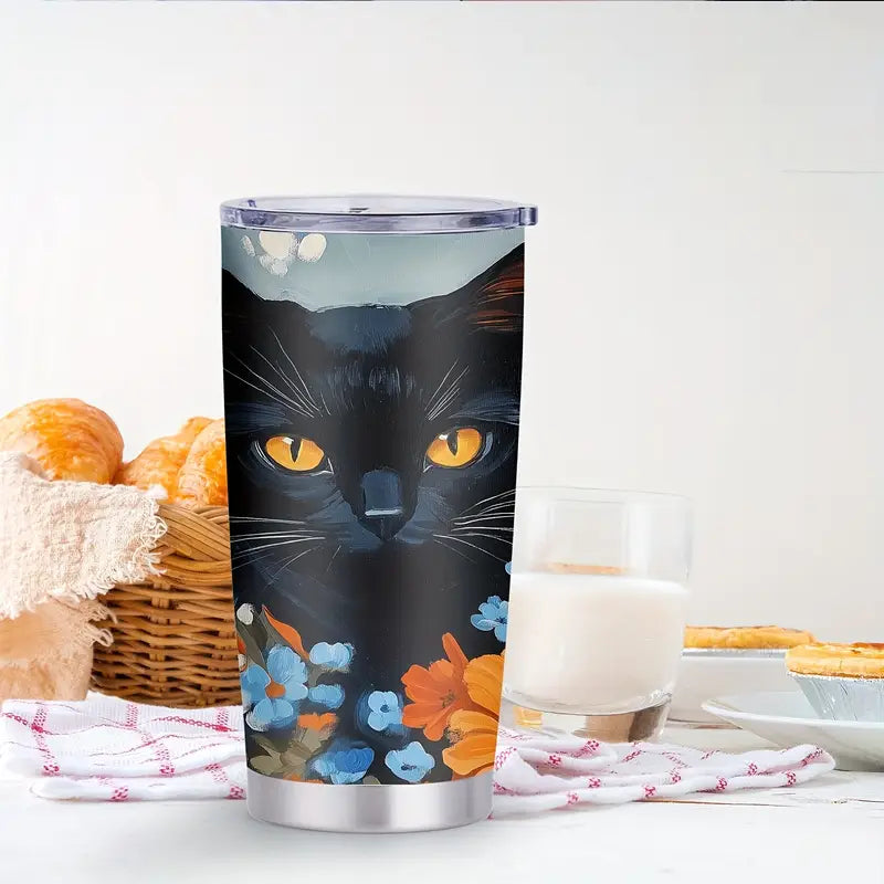 Midnight Bloom Coffee Tumbler