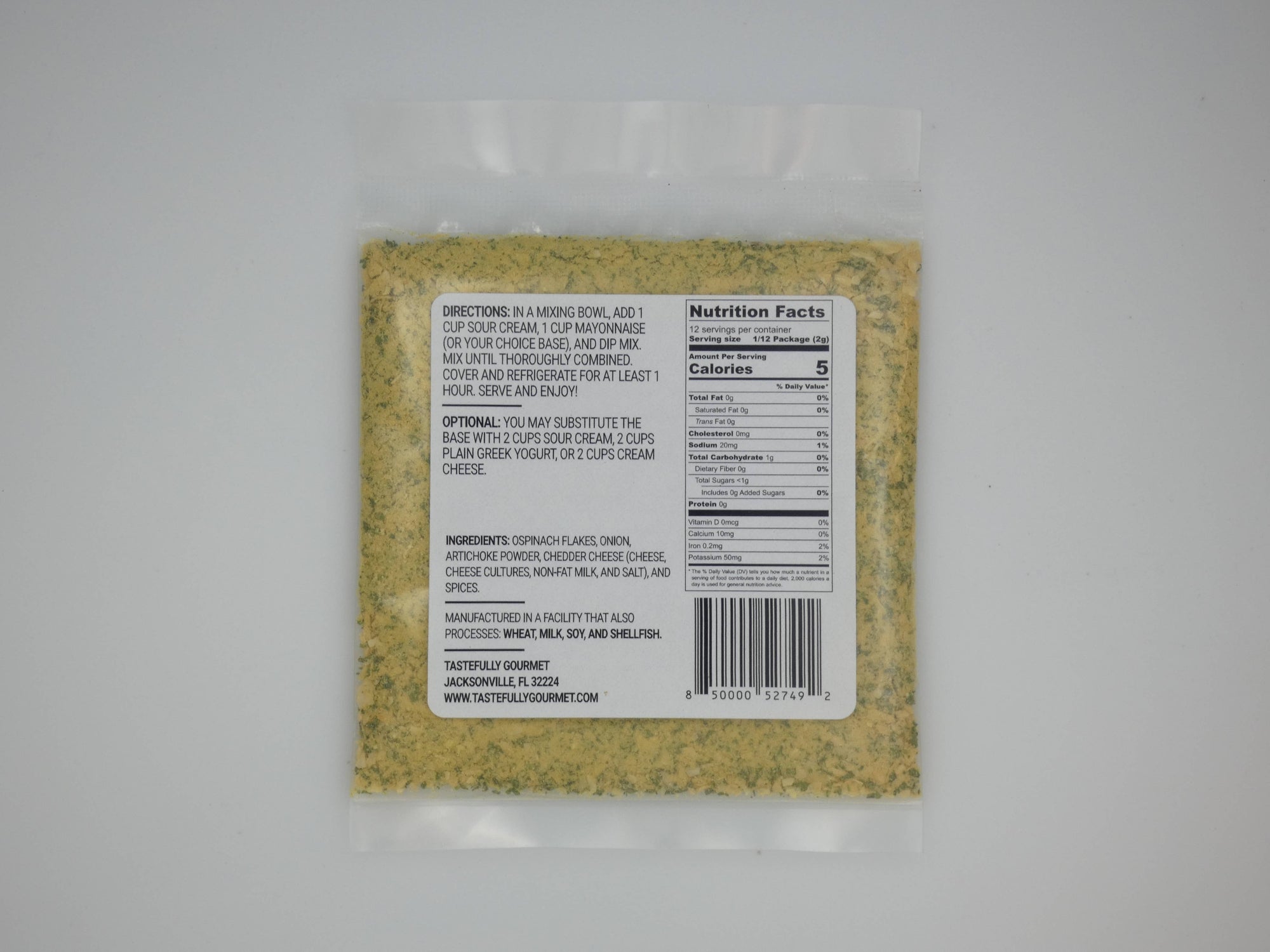 Spinach Artichoke Dip Mix