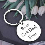 Best Cat Dad Ever Keychain