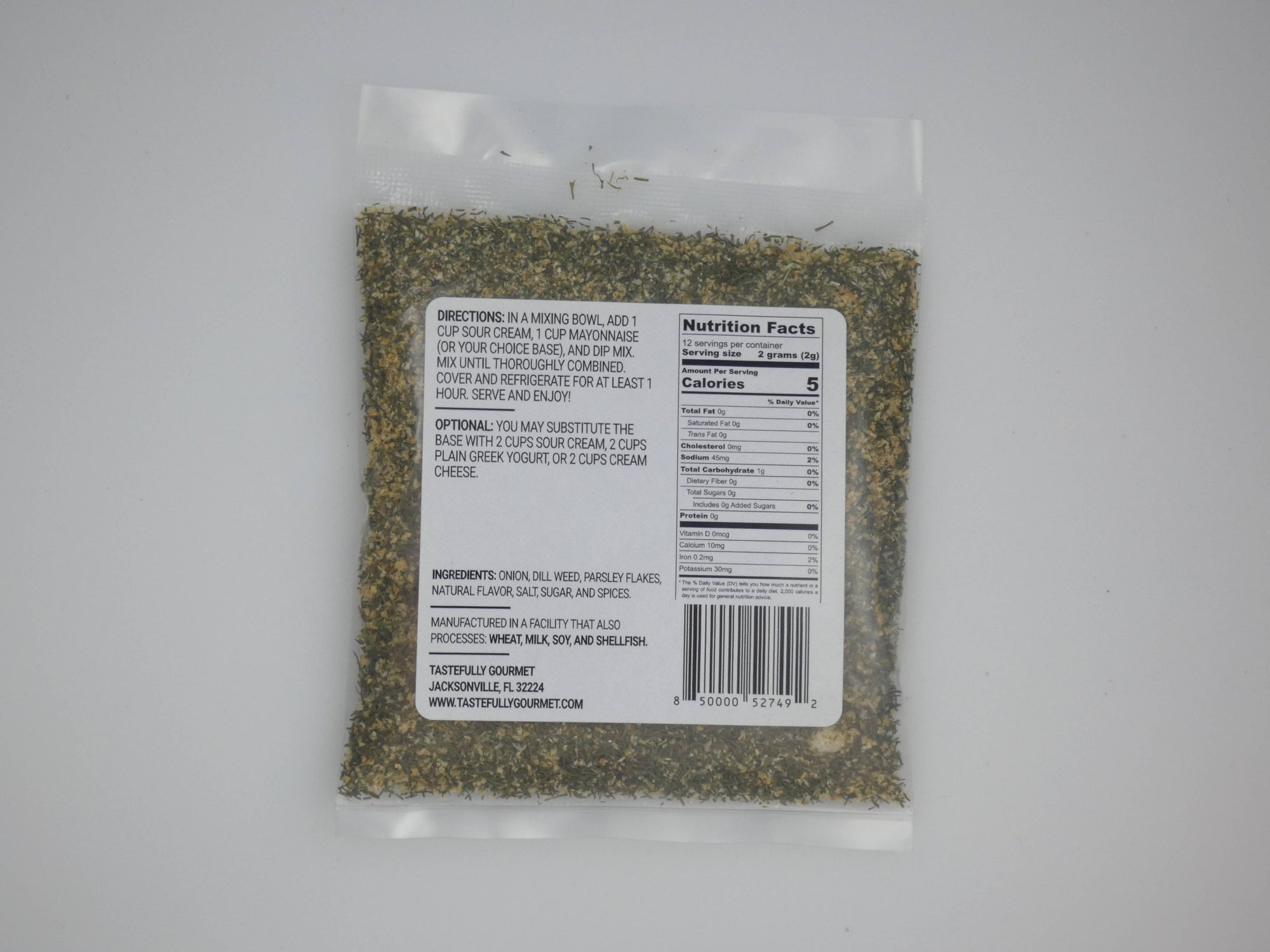 Lemon Dill Dip Mix