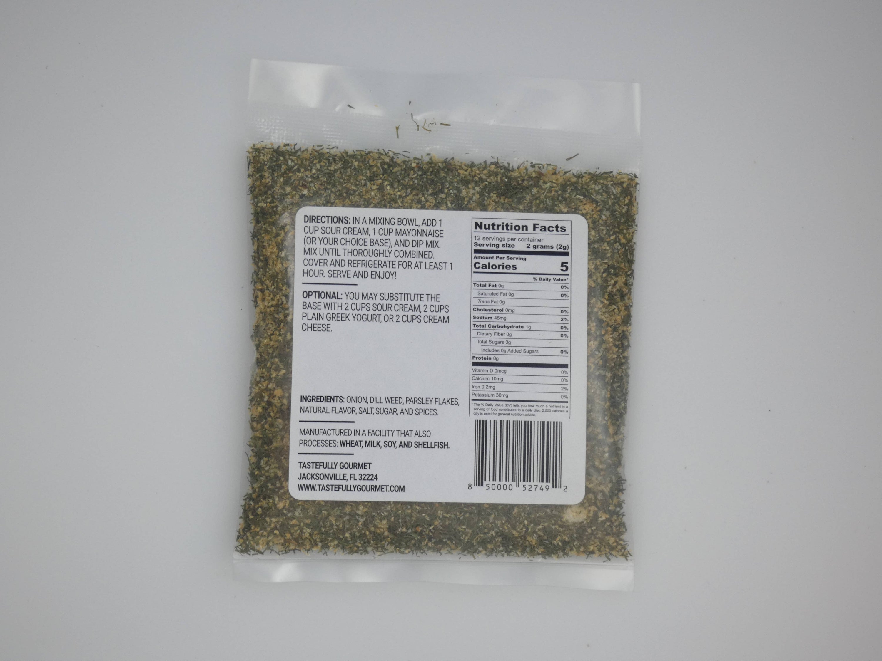 Lemon Dill Dip Mix