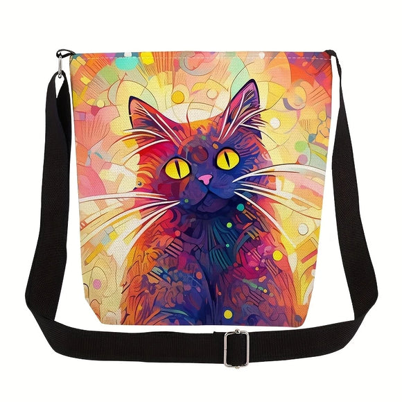 Watercolor Whiskers Crossbody Bag