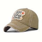 Dog Vibes Only Vintage Distressed Baseball Hat