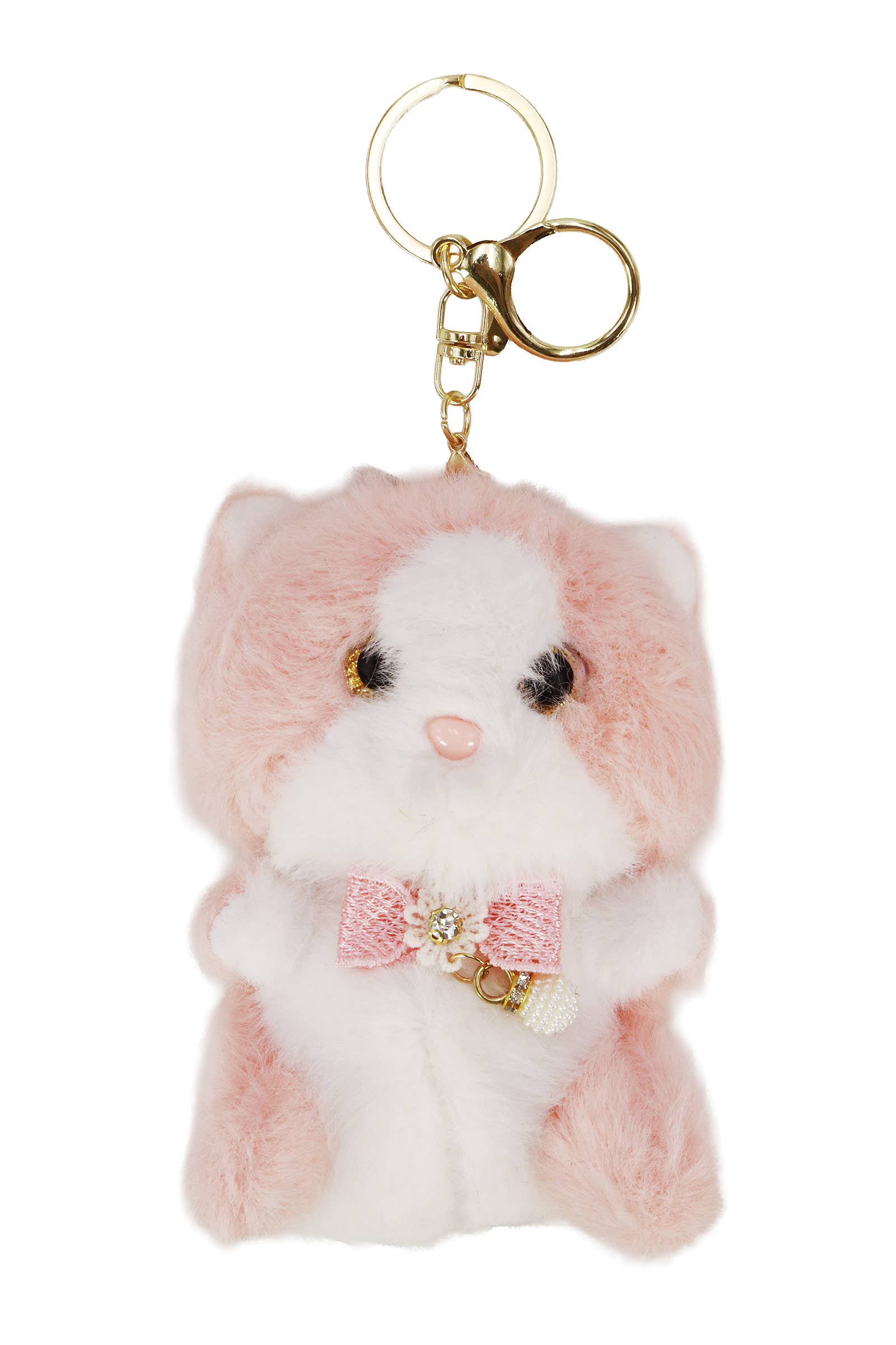 Posh Cute Kitty Cat Fuzzy Stuffed Key Chain