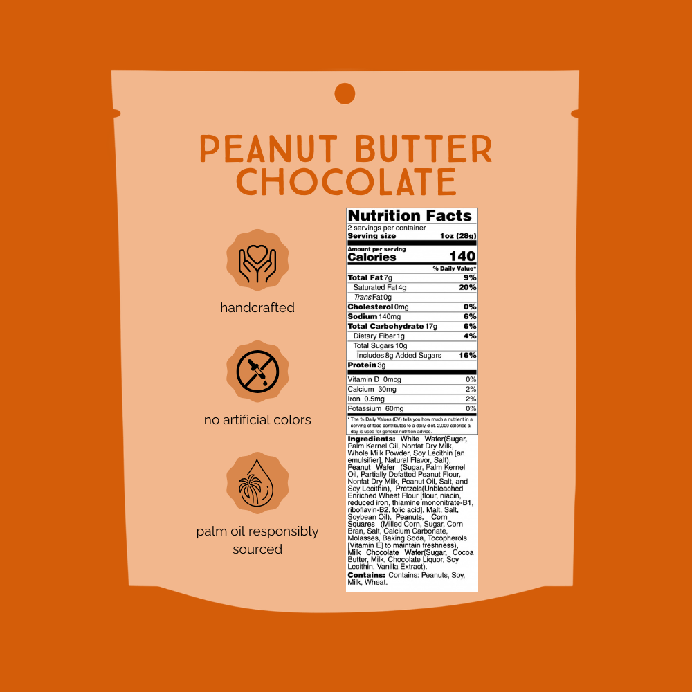 Peanut Butter Chocolate Chunk Nibbles 2oz Snack Pack