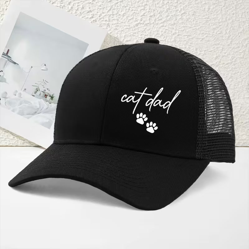 Cat Dad Mesh Back Baseball Hat