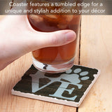 Love Paw Absorbent Stone Coaster