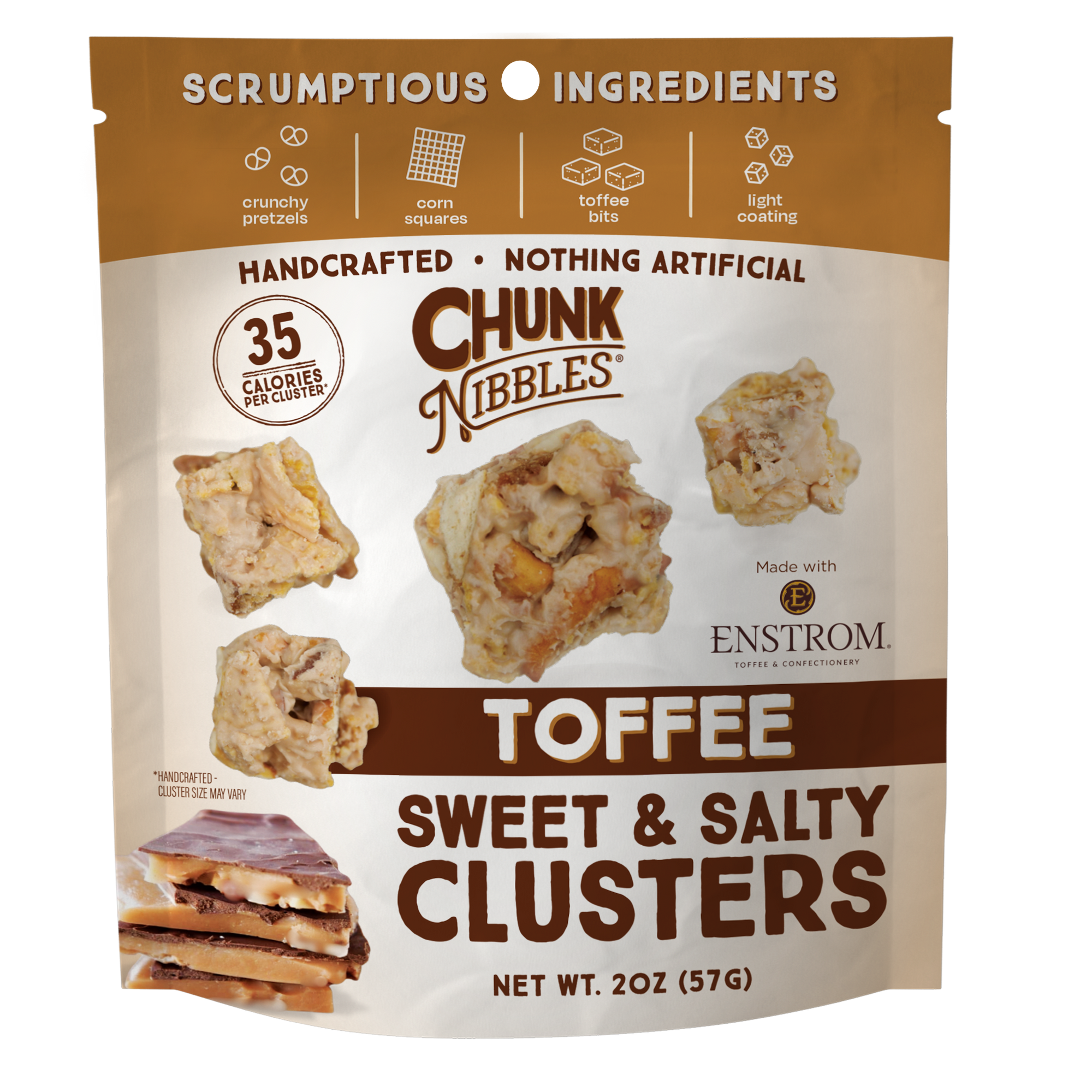 Toffee Chunk Nibbles 2oz Snack Pack