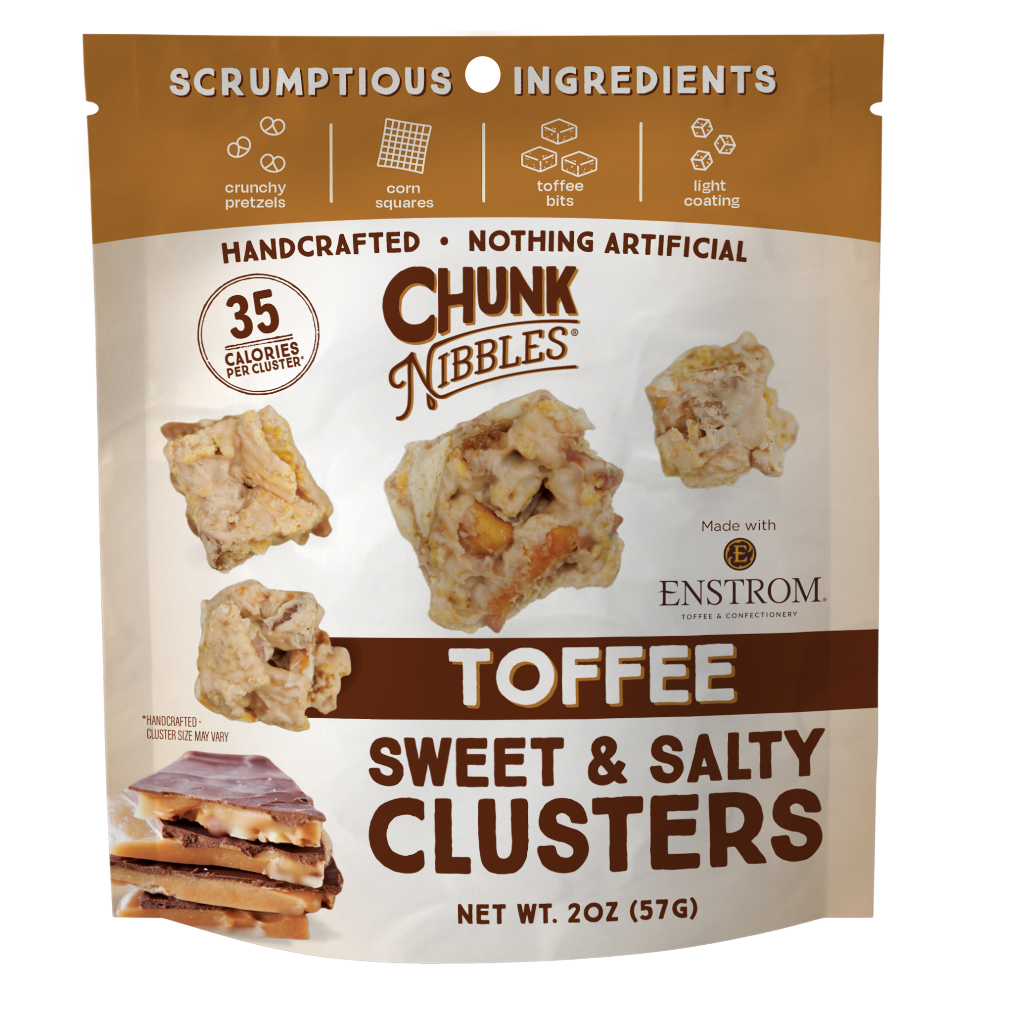 Toffee Chunk Nibbles 2oz Snack Pack