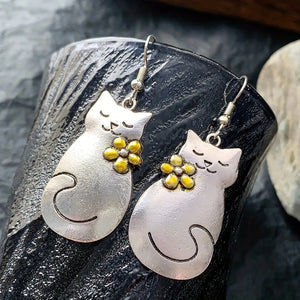 Flower Child Kitty Earrings