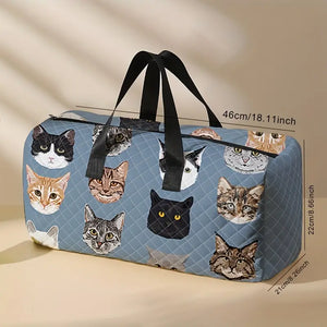 Quilted Kitty Travel Bag