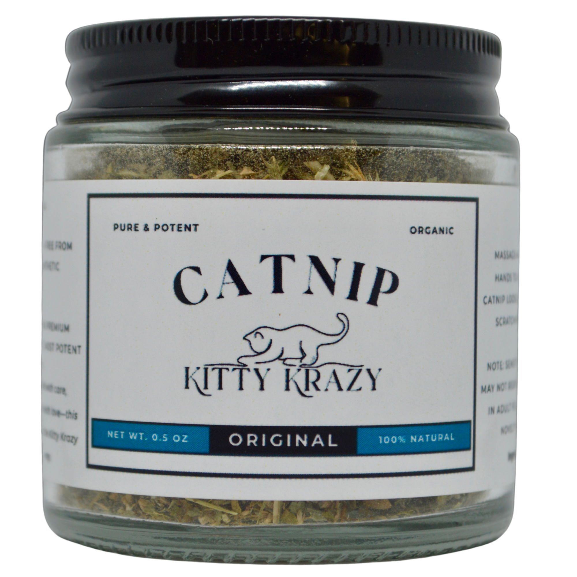 Kitty Krazy Original Top-Shelf Organic Catnip 0.5 OZ