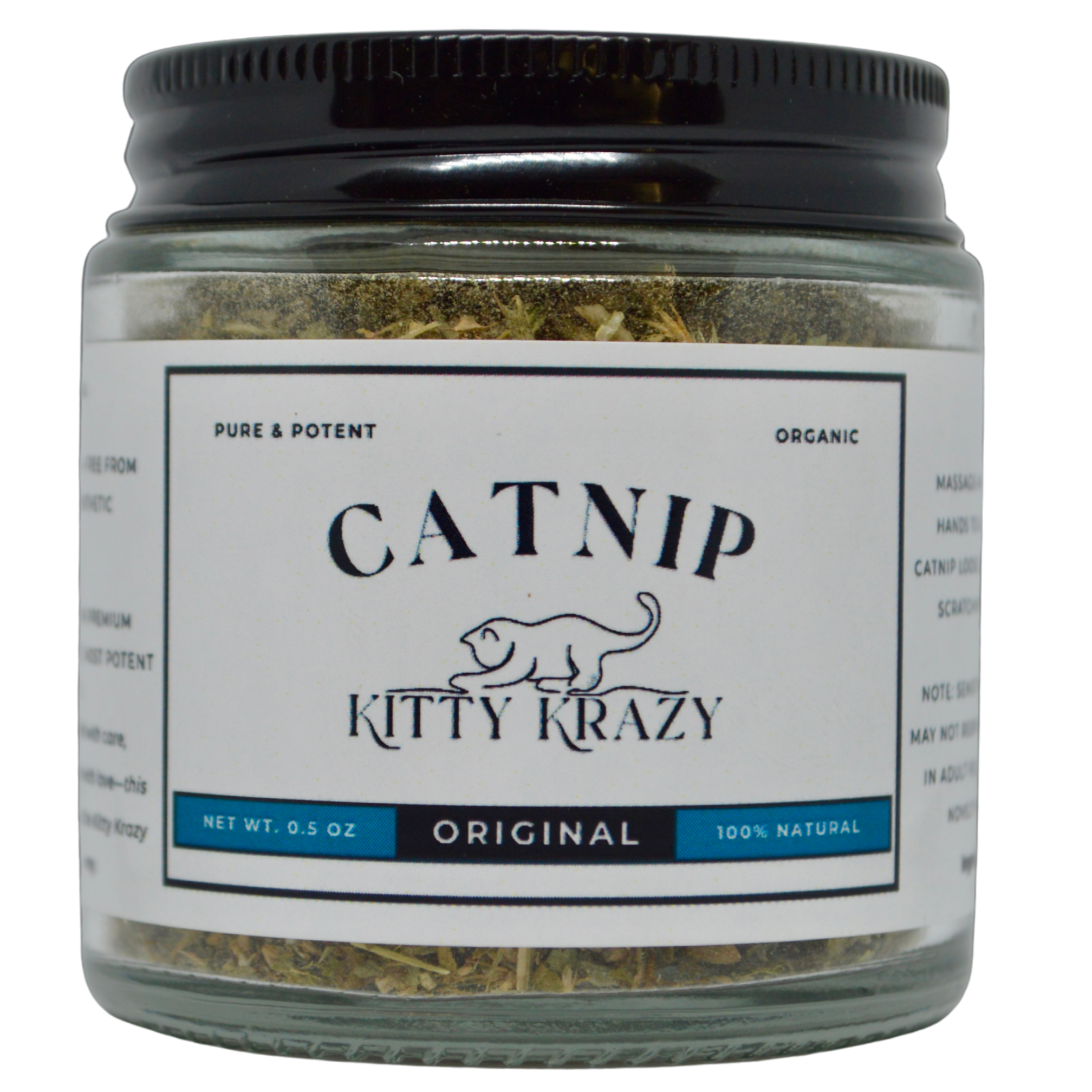 Kitty Krazy Original Top-Shelf Organic Catnip 0.5 OZ