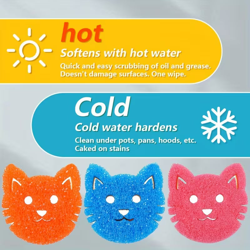 Scrubbie Kitty Sponge