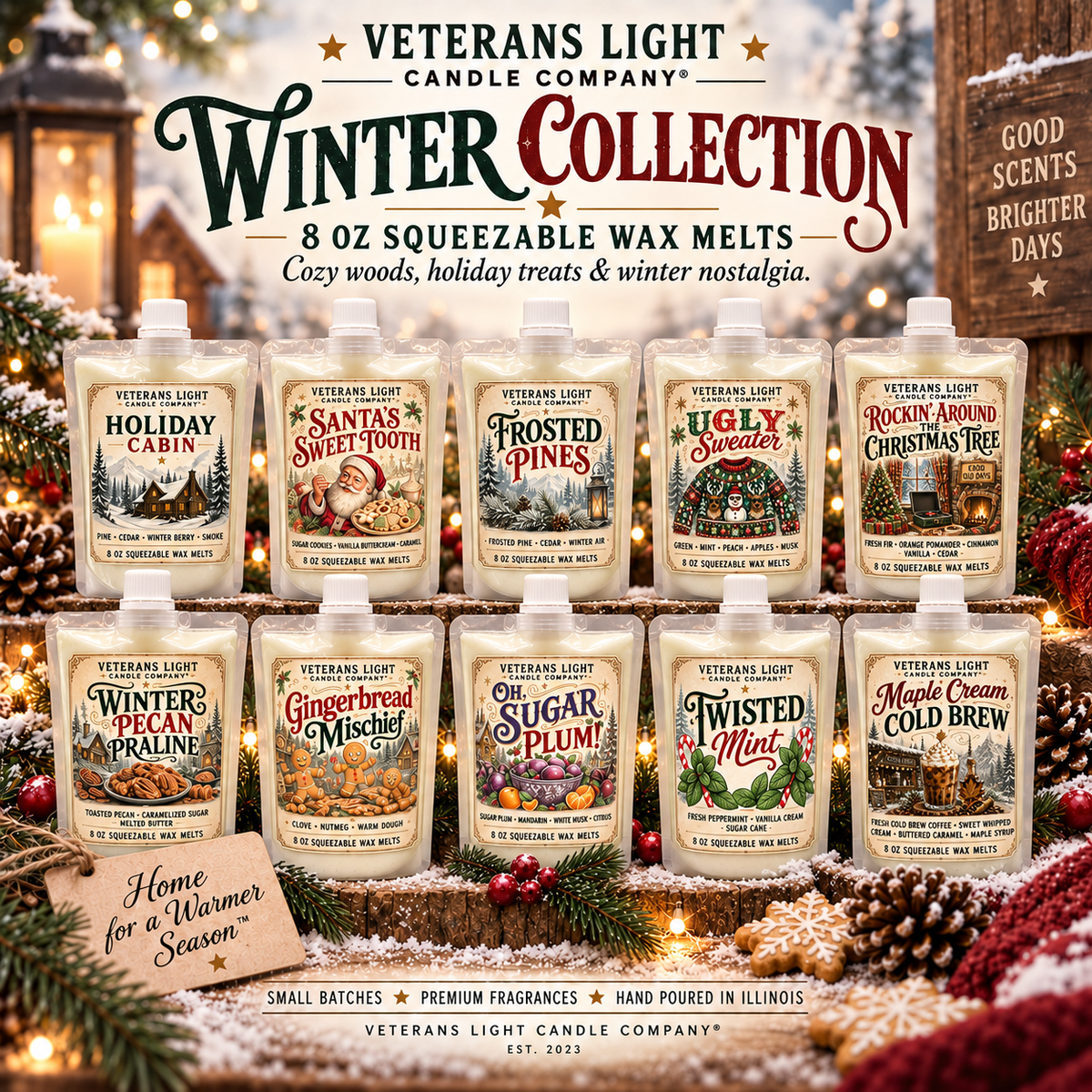 Veterans Light 10oz Candle - Ugly Sweater