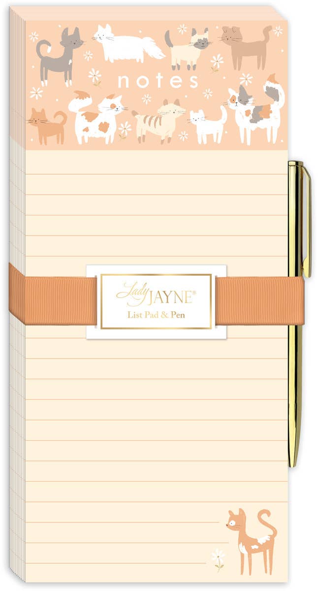 Blush Pet Magnetic Listpad with Pen