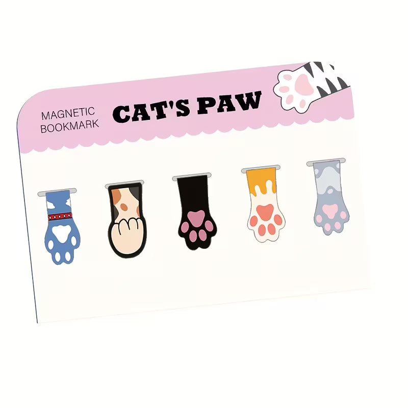 Pawprint Magnetic Bookmarks