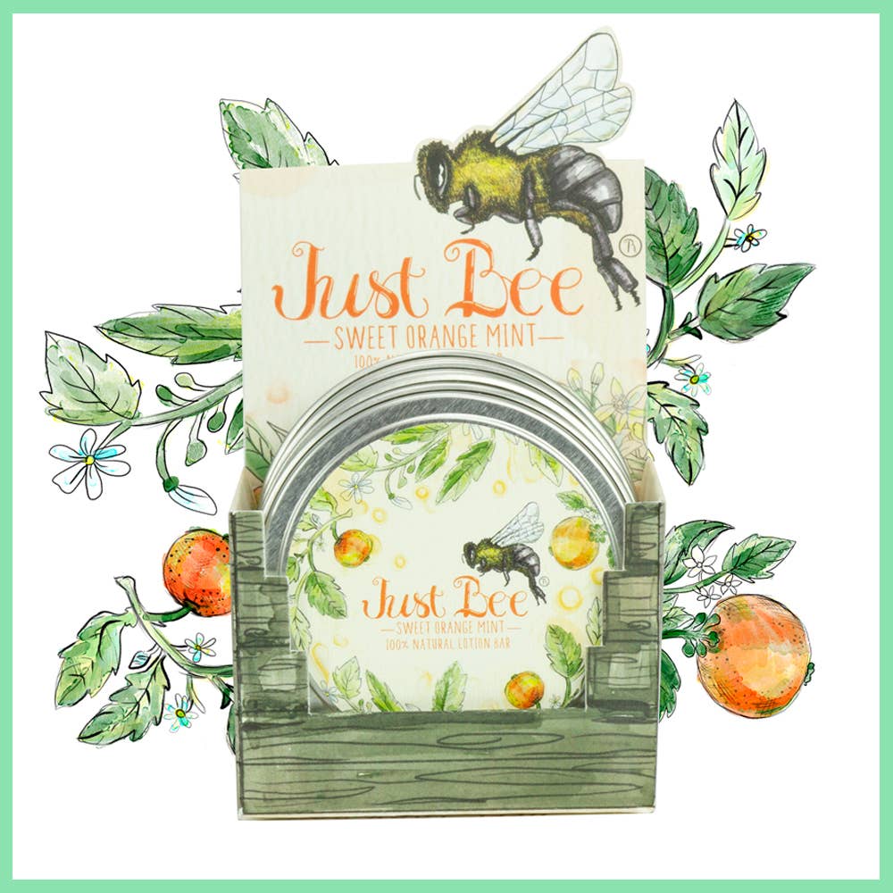 Just Bee Sweet Orange Mint Lotion Bar