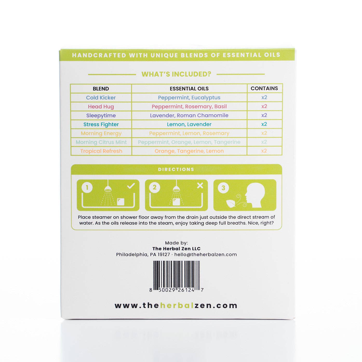 Aromatherapy Shower Steamers Gift Box