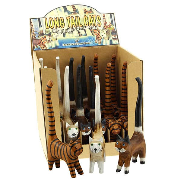 Long Tail Cat Ring Holder